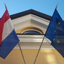 Vlag Nederland en EU