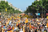 Demonstratie voor Catalaanse onafhankelijkheid, bron xenaia - WikiMedia