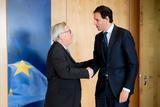 Wopke Hoekstra en Jean-Claude Juncker