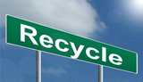 Bord met opschrift Recycle - Alpha Stock Images/Nick Youngson