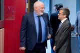 Frans Timmermans, on the left, and Carlos Moedas