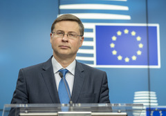 Valdis Dombrovskis, als vice-president van de Europese Commissie belast met onder meer de kapitaalmarktunie