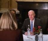 Stef Blok, Dutch Foreign Affairs Minister, on the right, and Federica Mogherini.