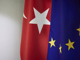 Vlaggen EU en Turkije