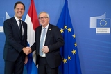 Mark Rutte en Jean-Claude Juncker