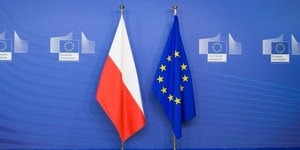 EU and Polish flags