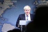 Boris Johnson speaking at Chatham House in London, 2016