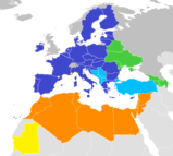Landen die onder het buurlandenbeleid van de EU vallen