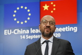 Charles Michel tijdens Topconferentie EU-China