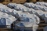 Vluchtelingenkamp van de UNHCR in Griekenland