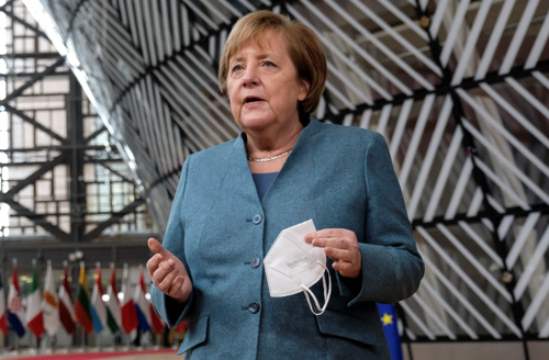 Angela Merkel voorafgaand aan de Europese Raad van 10 en 11 december 2020