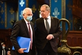 Sergei Lavrov, Russian Foreign Minister and Josep Borrell Fontelles. 