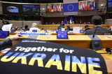 Shirt Oekraïne in Europees Parlement
