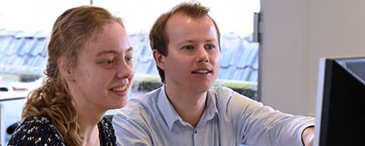 Als stagiair meewerken aan deze site